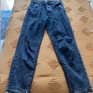 BDG black straight leg jean, size 28